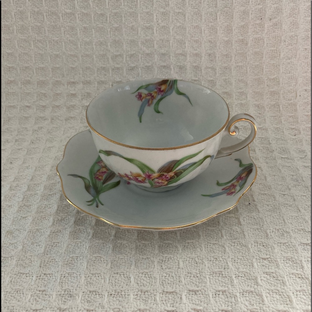 Vintage Jyoto China Cup & Saucer Marked Japan